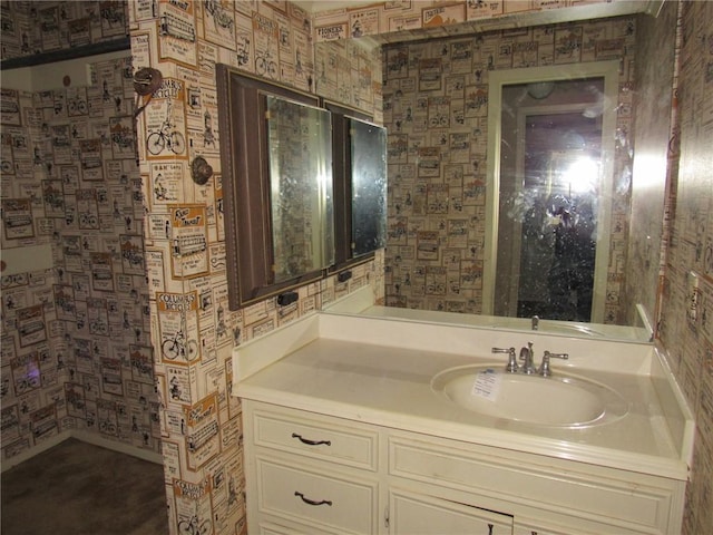 bathroom with vanity