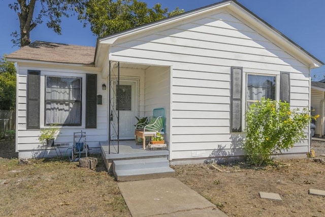 view of bungalow