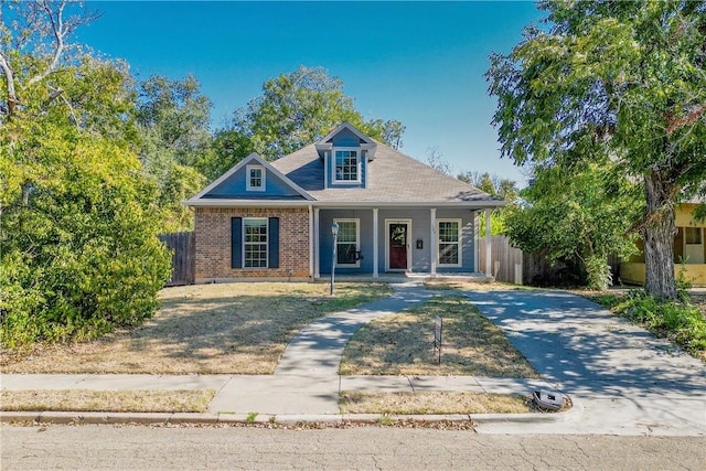 view of front of home with a porch