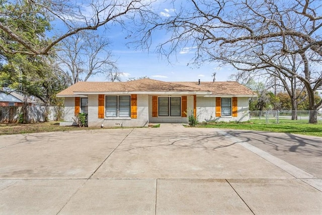 view of ranch-style home