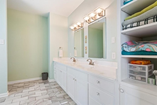 bathroom featuring vanity