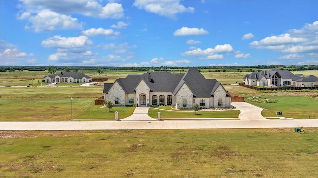 aerial view featuring a residential view