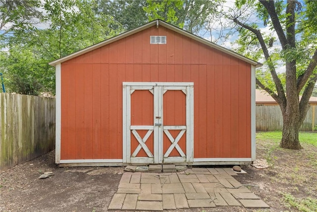 view of outbuilding