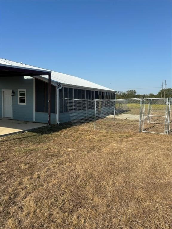 view of horse barn