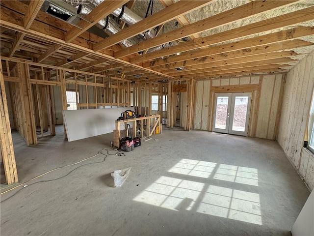 misc room with french doors