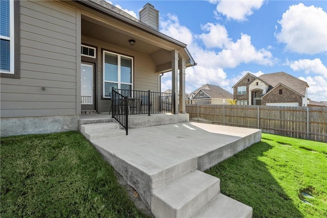 view of patio / terrace featuring covered porch