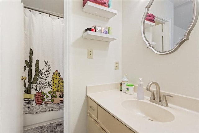 bathroom with vanity