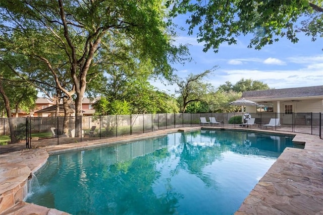 view of pool with a patio area