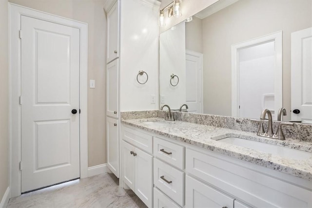 bathroom with vanity