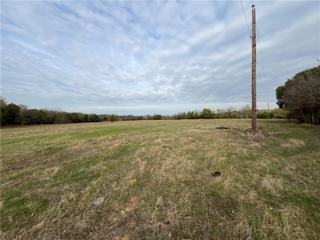 view of landscape with a rural view