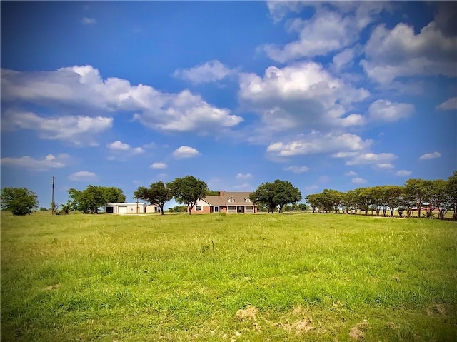 view of yard featuring a rural view