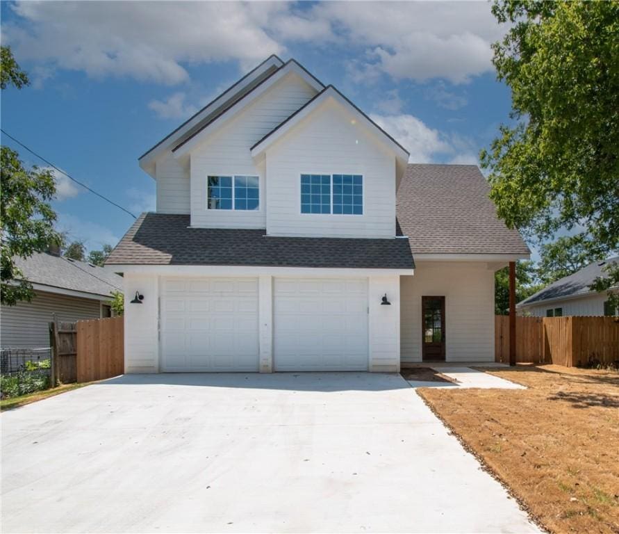 view of front of home featuring a garage