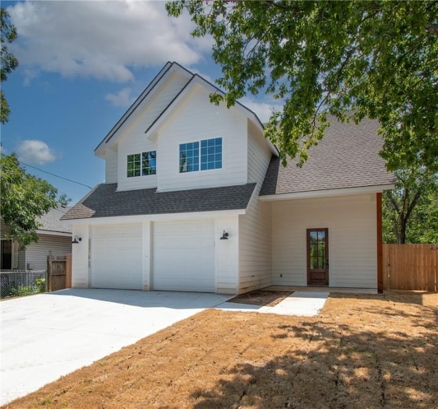 view of front of home featuring a garage