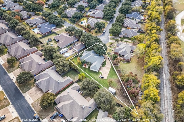 birds eye view of property