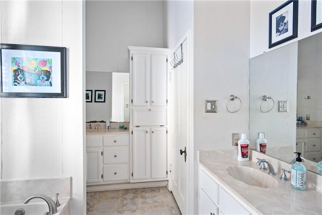 bathroom featuring vanity