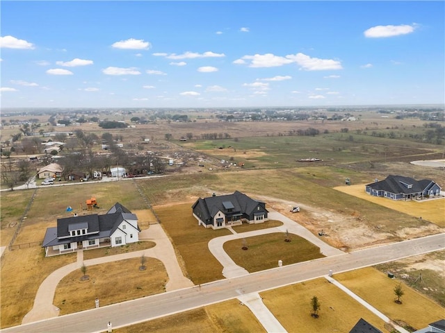 bird's eye view featuring a rural view