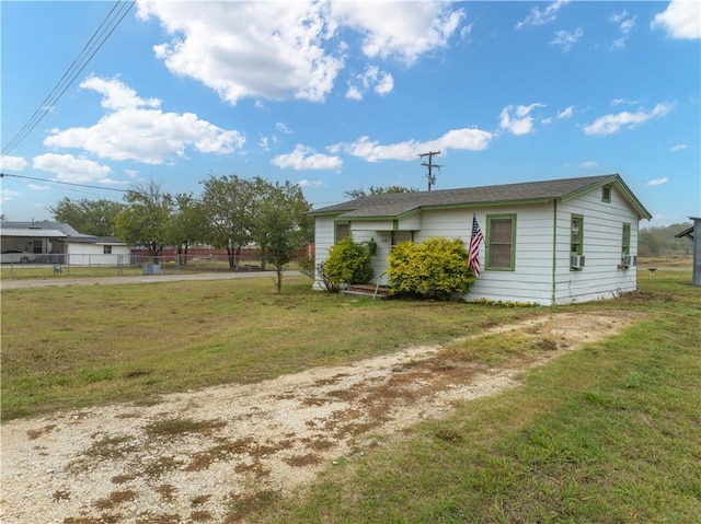 exterior space with a lawn