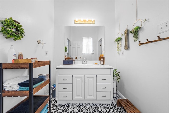 bathroom featuring vanity