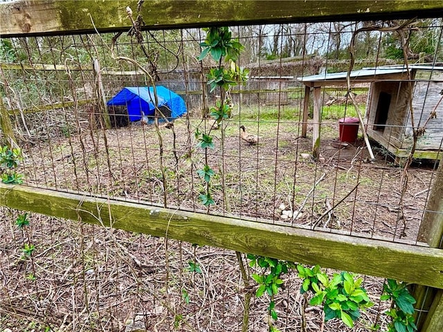 exterior space featuring fence