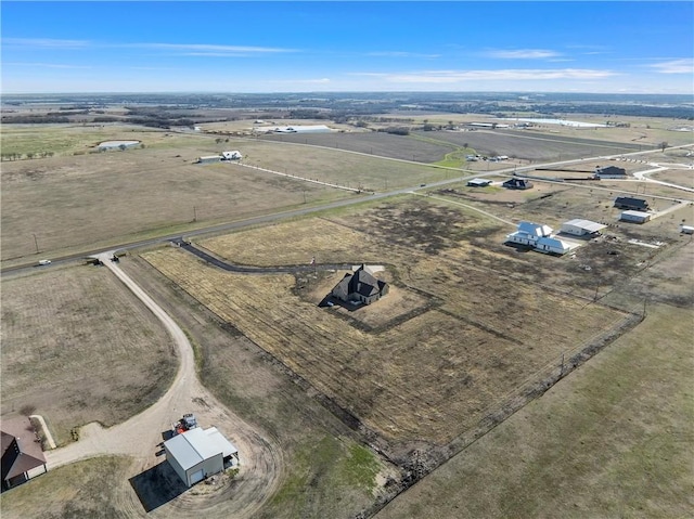 bird's eye view featuring a rural view