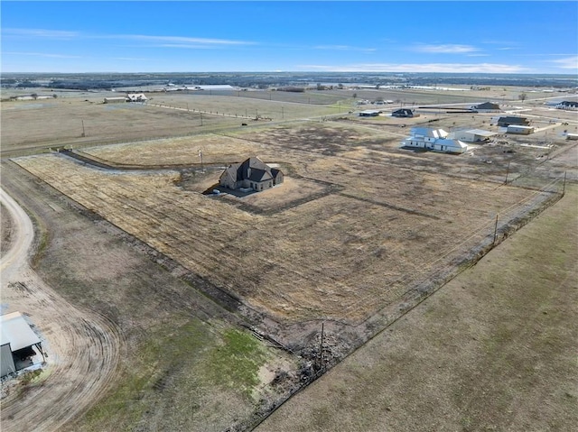 bird's eye view featuring a rural view