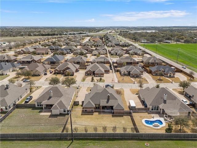 drone / aerial view featuring a residential view