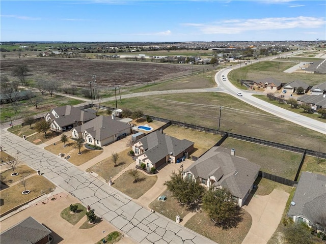 drone / aerial view featuring a residential view