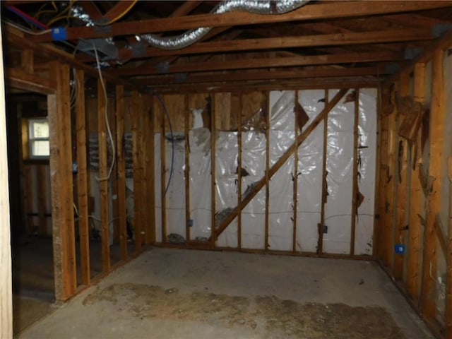 view of basement