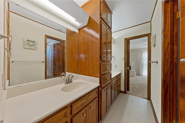 bathroom with vanity