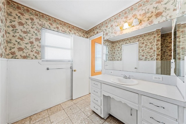 bathroom featuring vanity