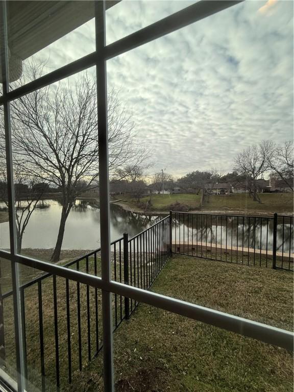 water view with fence