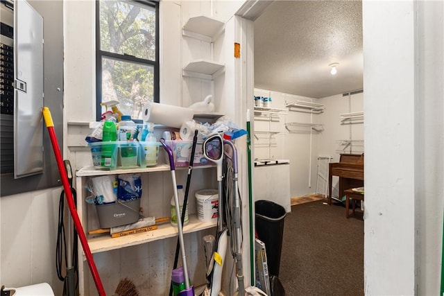 storage area featuring washer / dryer