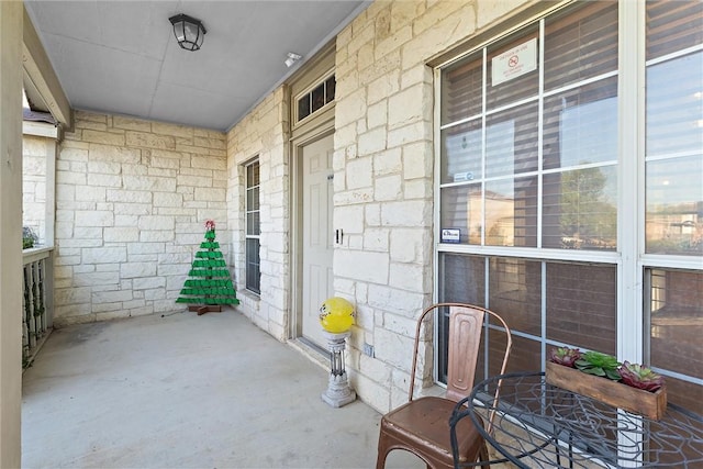 view of patio / terrace featuring covered porch