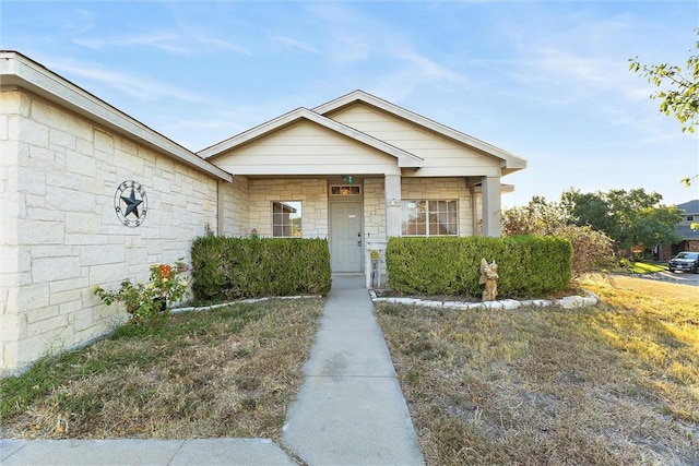 view of front of property