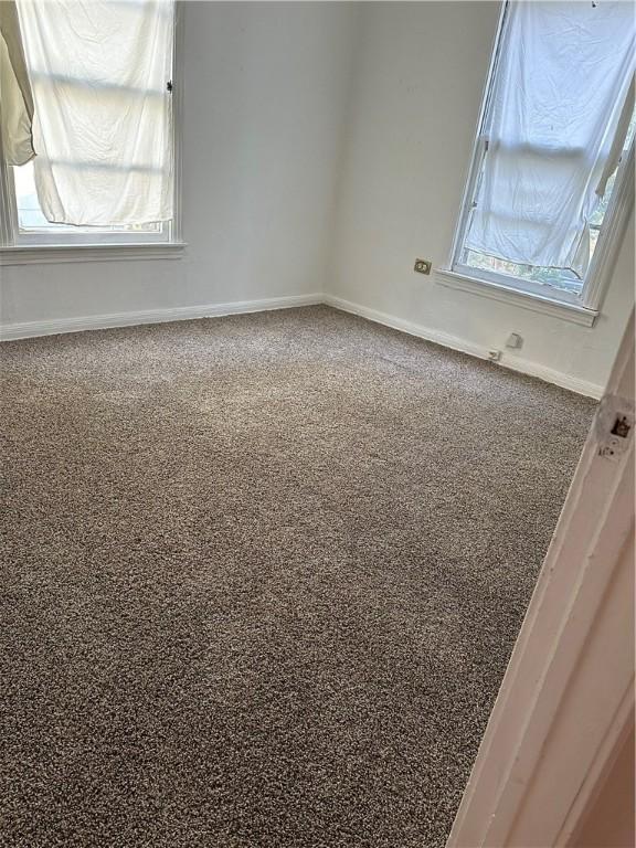 view of carpeted empty room