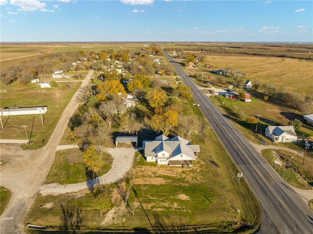 drone / aerial view featuring a rural view