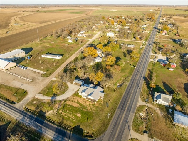 aerial view featuring a rural view