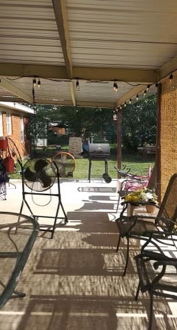 view of patio / terrace featuring a gazebo