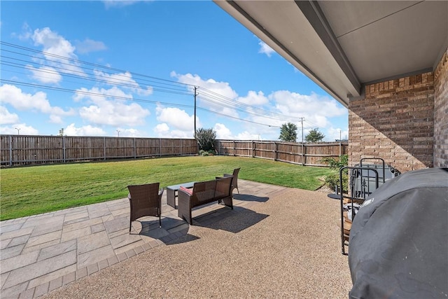 view of patio / terrace with area for grilling