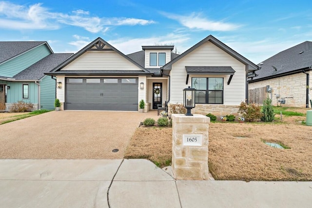 view of front of home featuring a garage