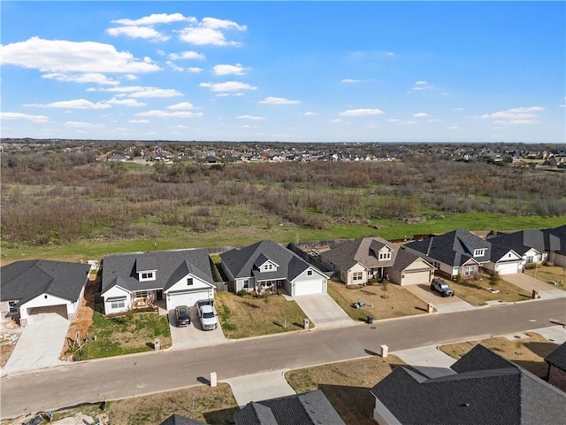 birds eye view of property featuring a residential view