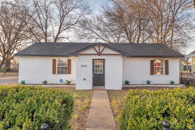 view of ranch-style home