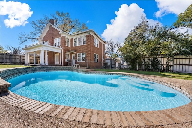 view of pool