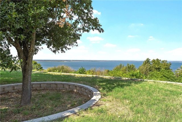 view of water feature