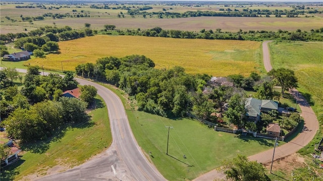 drone / aerial view featuring a rural view