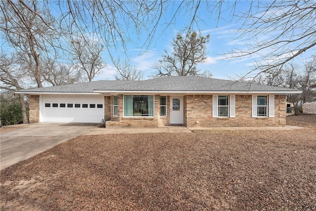 ranch-style house with a garage