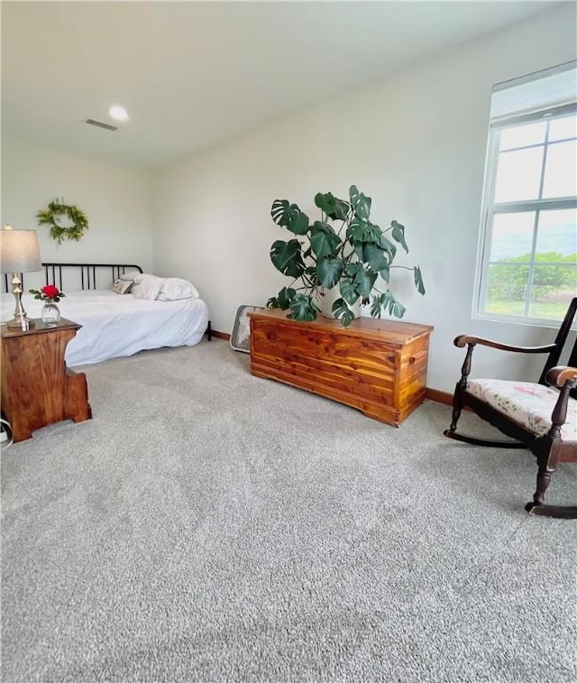 bedroom featuring carpet floors