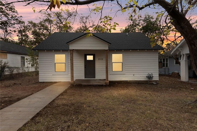 view of bungalow-style house