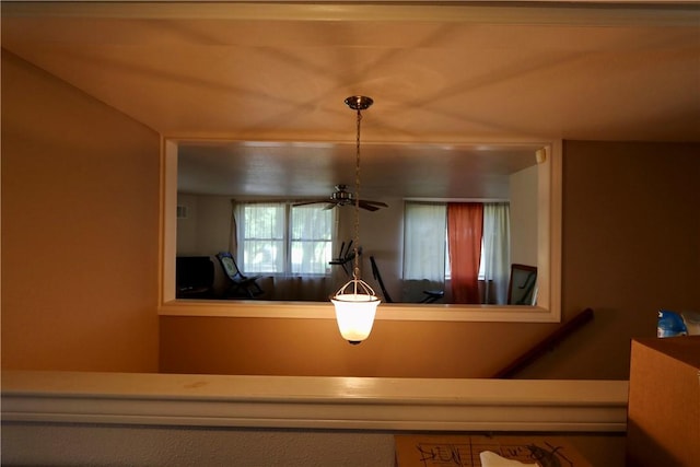 room details with ceiling fan