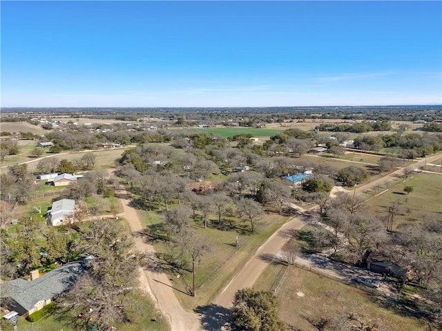 bird's eye view featuring a rural view